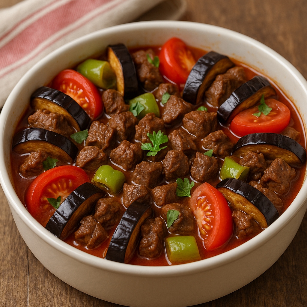 Etli Patlıcan Kebabı Tarifi