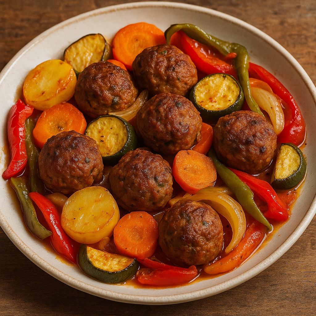 Fırında Sebzeli Köfte Tarifi