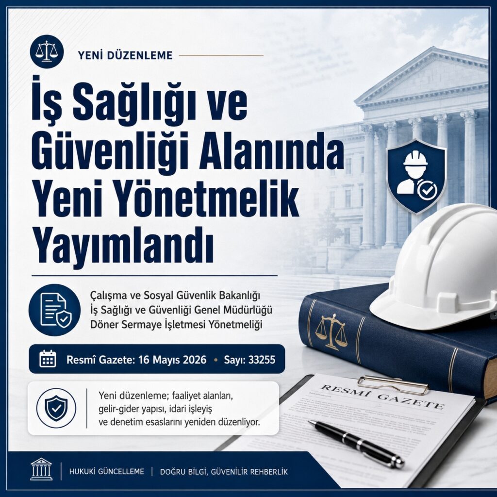 İş Sağlığı ve Güvenliği Alanında Yeni Yönetmelik Yayımlandı